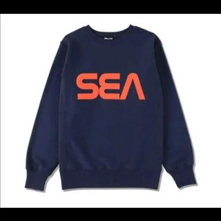 シー(SEA)のwind and sea SWEAT SHIRT Lサイズ ネイビー(スウェット)