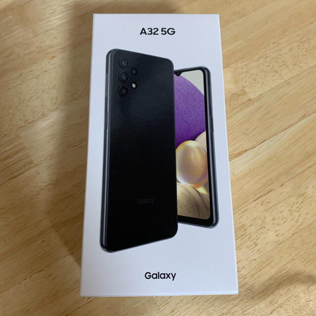 スマートフォン/携帯電話GALAXY A32 5G 64GBオーサムブラックSIMロック解除済　未使用品