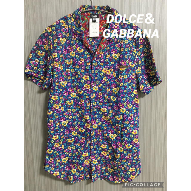 【綺麗】DOLCE＆GABBANA （ドルガバ）総柄　花柄　半袖シャツカットソー