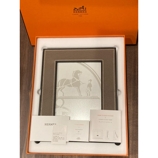 新品　エルメス　HERMES フォトフレーム　プレイヤードMM 写真立て