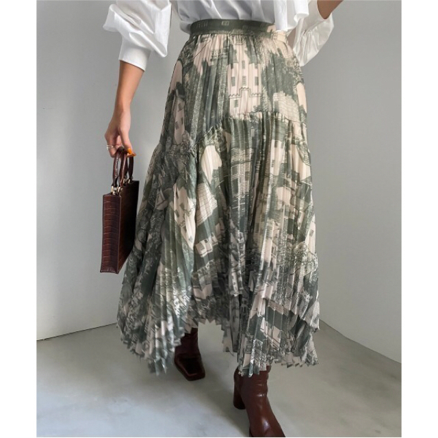 ☆値下げ☆【AMERI】TOWN RANDOM PLEATS SKIRT