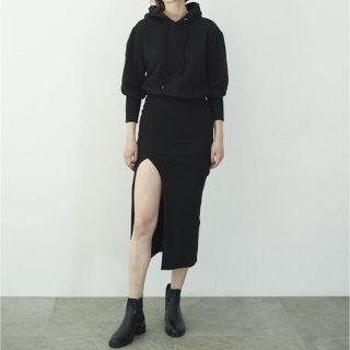 ロザリームーン(Rosary moon)のKanoさま　Rosarymoon Front Slit Hoodie (ロングワンピース/マキシワンピース)