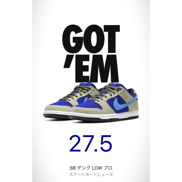 ナイキ ダンク ロー セラドン NIKE SB DUNK LOW CELADON 限定価格 67.0