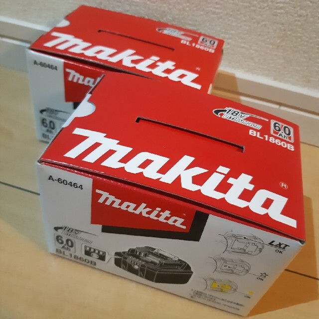 新品2個セット Makitaマキタ バッテリー BL1860B