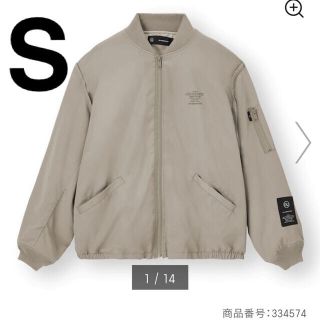 アンダーカバー(UNDERCOVER)のGU × UNDERCOVER コラボ ジップアップブルゾン Sサイズ(ブルゾン)