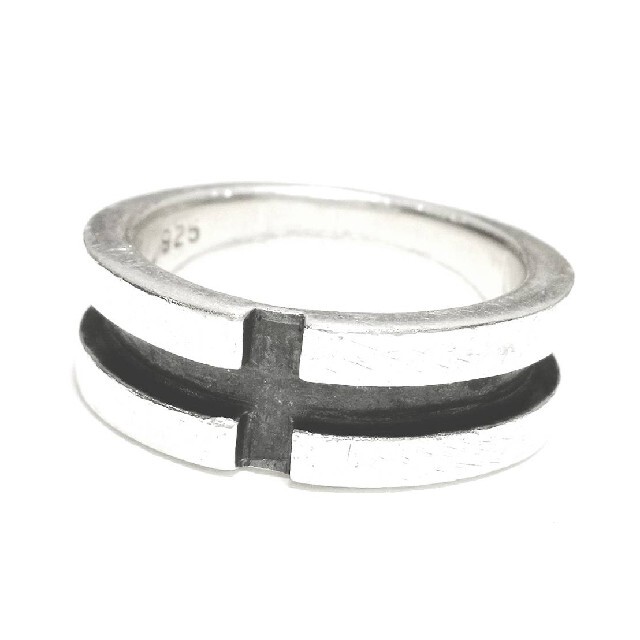 シンプル　クロス　シルバー925　シルバーリング　シルバーアクセサリー　指輪 メンズのアクセサリー(リング(指輪))の商品写真