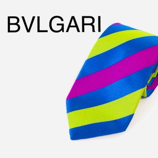 ブルガリ(BVLGARI)のBVLGARI ネクタイ シルク マルチカラー レジメンタル(ネクタイ)