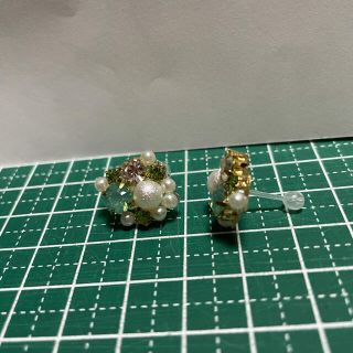 ハンドメイド ビジュー ピアス 77★(ピアス)