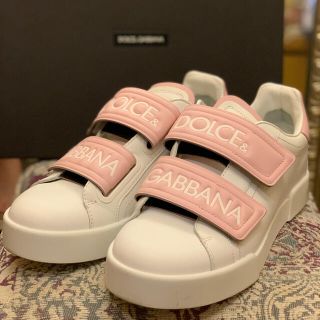 ドルチェアンドガッバーナ(DOLCE&GABBANA)の【値下げ】　pinkスニーカー38(スニーカー)