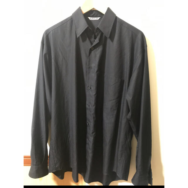 AURALEE  WASHED FINX TWILL BIG SHIRTS