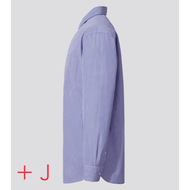 UNIQLO(ユニクロ)のユニクロ　＋Ｊ　スーピマコットン　レギュラーフィット　ストライプシャツ　未開封 メンズのトップス(シャツ)の商品写真