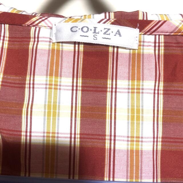 COLZA(コルザ)のチェック　シャツ レディースのトップス(シャツ/ブラウス(半袖/袖なし))の商品写真