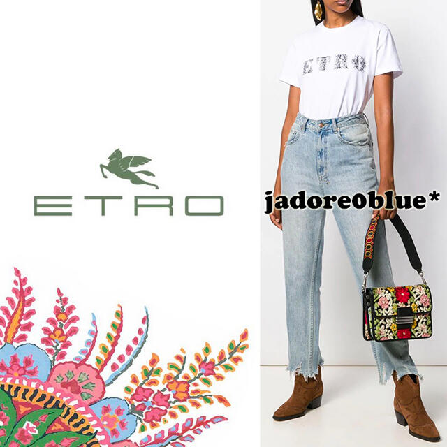 ETRO - エトロ*ロゴプリントコットンカットソー46/4042の通販 by ...