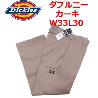 ディッキーズ(Dickies)のUSA企画 W33L30 ディッキーズ ダブルニー カーキ ワークパンツ(ワークパンツ/カーゴパンツ)