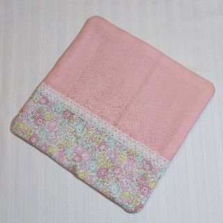 切替ガーゼハンカチ❁ミシェル　ハンドメイド(ハンカチ/バンダナ)