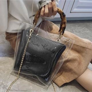 ザラ(ZARA)の未使用 ショルダー2way ハンドバック ブラック(ショルダーバッグ)