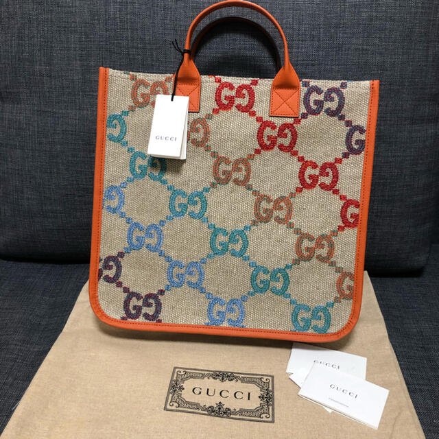 速達メール便送料無料 GUCCI グッチ キッズ GG サイケデリック トート