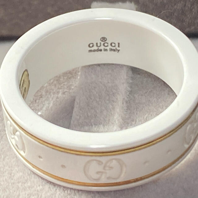 Gucci(グッチ)の正規品/美品/GUCCI/ICON RING/K18&ホワイトジルコニア レディースのアクセサリー(リング(指輪))の商品写真