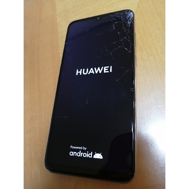 [ジャンク品]HUAWEI p30lite 64ギガ　ホワイト[箱付き]スマホ/家電/カメラ