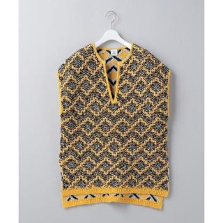 ビューティアンドユースユナイテッドアローズ(BEAUTY&YOUTH UNITED ARROWS)の［roku 6］DIAMOND MOTIF SKIPPER KNIT  (ベスト/ジレ)