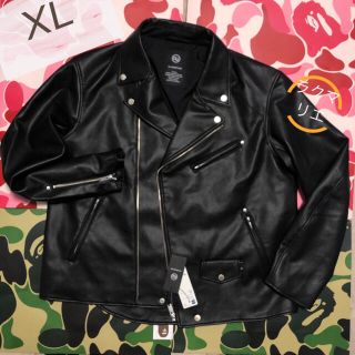 即日発送】GU × UNDERCOVER フェイクレザージャケット Lサイズ