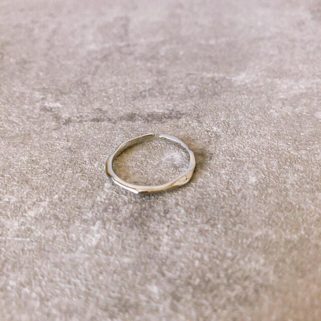 〈d58〉S925 シンプル デザインリング シルバー silver 指輪 韓国 レディースのアクセサリー(リング(指輪))の商品写真