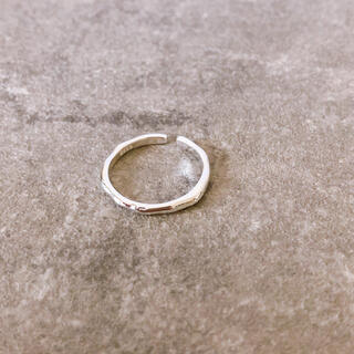 〈d84〉S925 シンプル ウェーブリング シルバー silver 指輪 韓国(リング(指輪))
