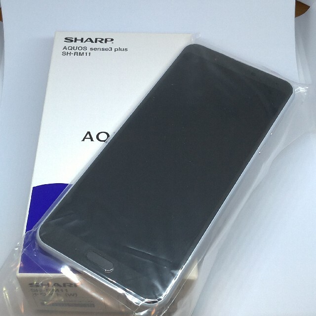 【新品】AQUOS sense3 plus ホワイト モバイル SIMフリー楽天モバイル