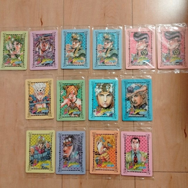 ジョジョ25周年「メモリアルカードコンプリートセット」江崎 ジョジョ25周年「メモリアルカードコンプリートセット」江崎