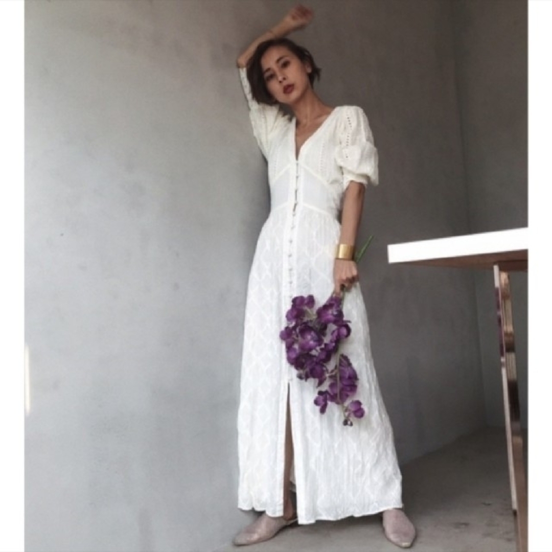 Ameri VINTAGE - Ameri【タグ付未使用品】CRUMPLE COTTON LACE DRESSの ...