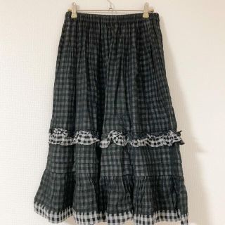 コムデギャルソン(COMME des GARCONS)のコムデギャルソン ギンガムチェック スカート(ロングスカート)