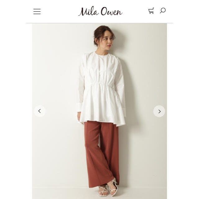 Mila Owen(ミラオーウェン)の定価9130円❤️milaowen ウエストギャザーディテールチュニック レディースのトップス(シャツ/ブラウス(長袖/七分))の商品写真