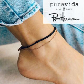 新作★RonHerman★LA発のPura Vida アンクレット★日本未発売 (アンクレット)