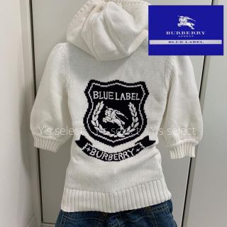 バーバリーブルーレーベル(BURBERRY BLUE LABEL)の【バーバリーブルーレーベル】パーカー　ロゴ　オシャレ　サイズM(パーカー)