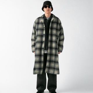 クーティー(COOTIE)のCOOTIE Napping Ombre Check Shop Coat(チェスターコート)