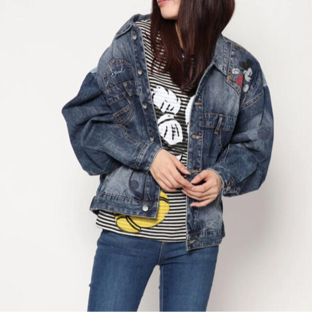 DESIGUAL(デシグアル)の新品✨タグ付き♪定価26,280円　デシグアル　デニムジャケット　ディズニー レディースのジャケット/アウター(Gジャン/デニムジャケット)の商品写真