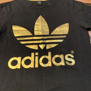 アディダス(adidas)の♡アディダス・GOLDロゴT シャツレディース(Tシャツ(半袖/袖なし))