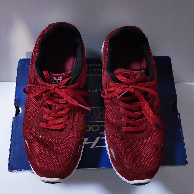 スケッチャーズ 靴 52518  赤 ウォーキングスニーカー スポーツ メンズ