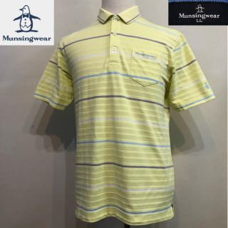 マンシングウェア(Munsingwear)のマンシングウェア ゴルフ シャツ ポロシャツ イエロー  LLサイズ (ウエア)