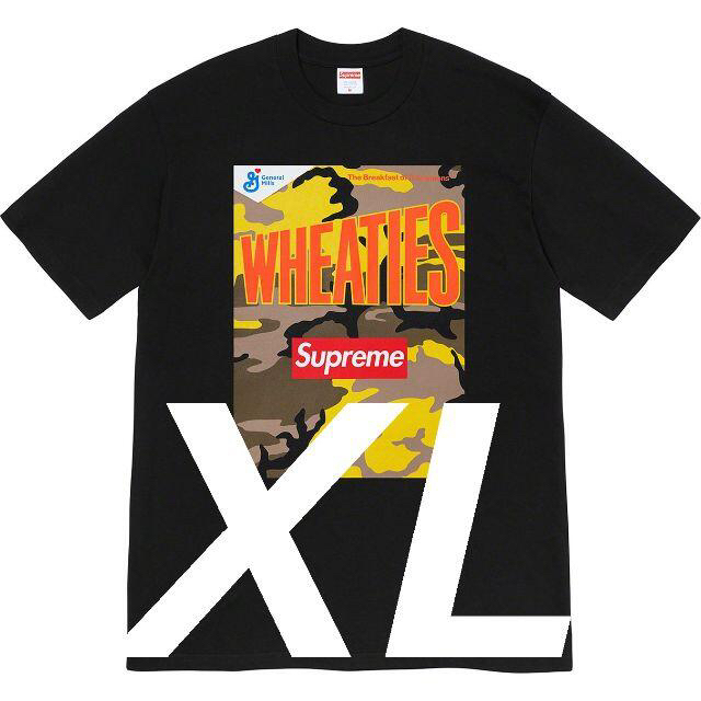 21SS Supreme Wheaties Tee Black XLサイズ