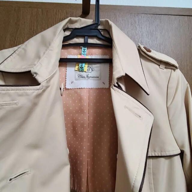CLEAR IMPRESSION(クリアインプレッション)のクリアインプレッション トレンチコート ベージュ  レディースのジャケット/アウター(トレンチコート)の商品写真