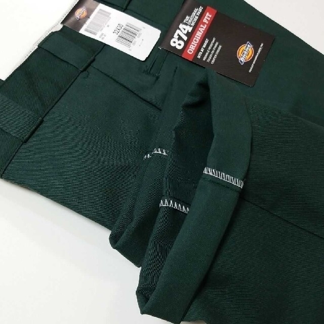 Dickies(ディッキーズ)の新品　ディッキーズ874オリジナルワークパンツ W32×L30 ハンターグリーン メンズのパンツ(ワークパンツ/カーゴパンツ)の商品写真