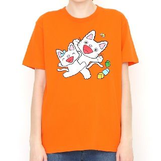 グラニフ(Design Tshirts Store graniph)の新品未使用！グラニフ ノンタンと一緒 男女兼用 Mサイズ Tシャツ オレンジ(Tシャツ/カットソー(半袖/袖なし))