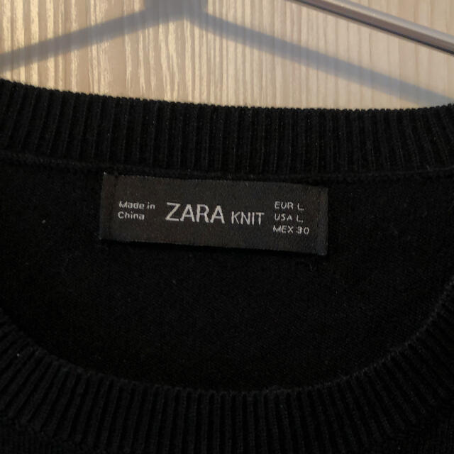 ZARA(ザラ)のZARA ノースリーブニット　Lサイズ レディースのトップス(ニット/セーター)の商品写真