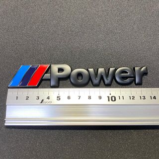 ビーエムダブリュー(BMW)のBMW  エンブレム　Mロゴ　ステッカー　Lサイズ　ブラック　Mpower(車外アクセサリ)