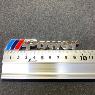 ビーエムダブリュー(BMW)のBMW  エンブレム　Mロゴ　ステッカー　Mサイズ　シルバー　Mpower(車外アクセサリ)