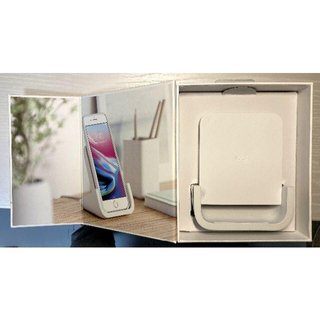 【2個保証書付き】ロジクール iPhone8以上 ワイヤレス充電スタンド(バッテリー/充電器)