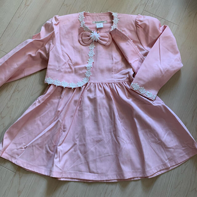 Shirley Temple(シャーリーテンプル)のピンクのセットアップ120 キッズ/ベビー/マタニティのキッズ服女の子用(90cm~)(ワンピース)の商品写真