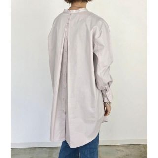 アダムエロぺ(Adam et Rope')の【新品タグ付き】両開きロングシャツ【ライトグレー】(シャツ/ブラウス(長袖/七分))