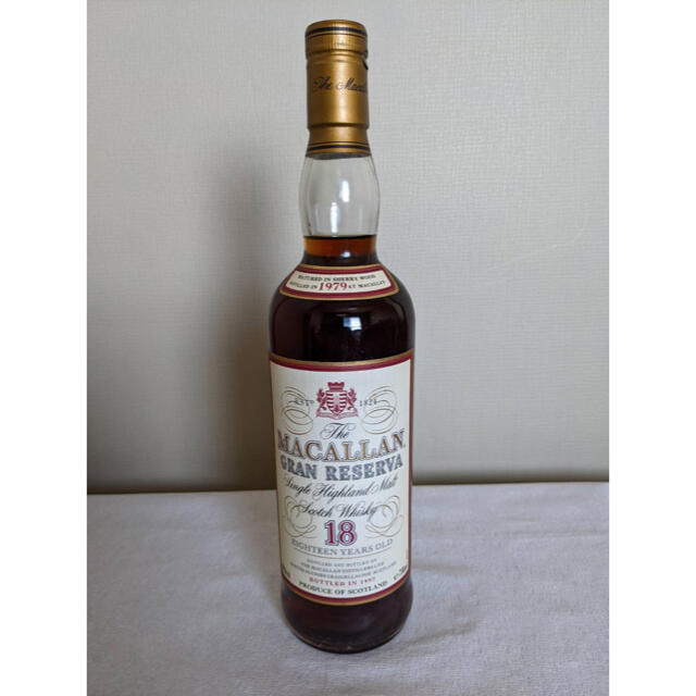 本物の  マッカラン グランレゼルバ シングルモルト 18年 ウイスキー